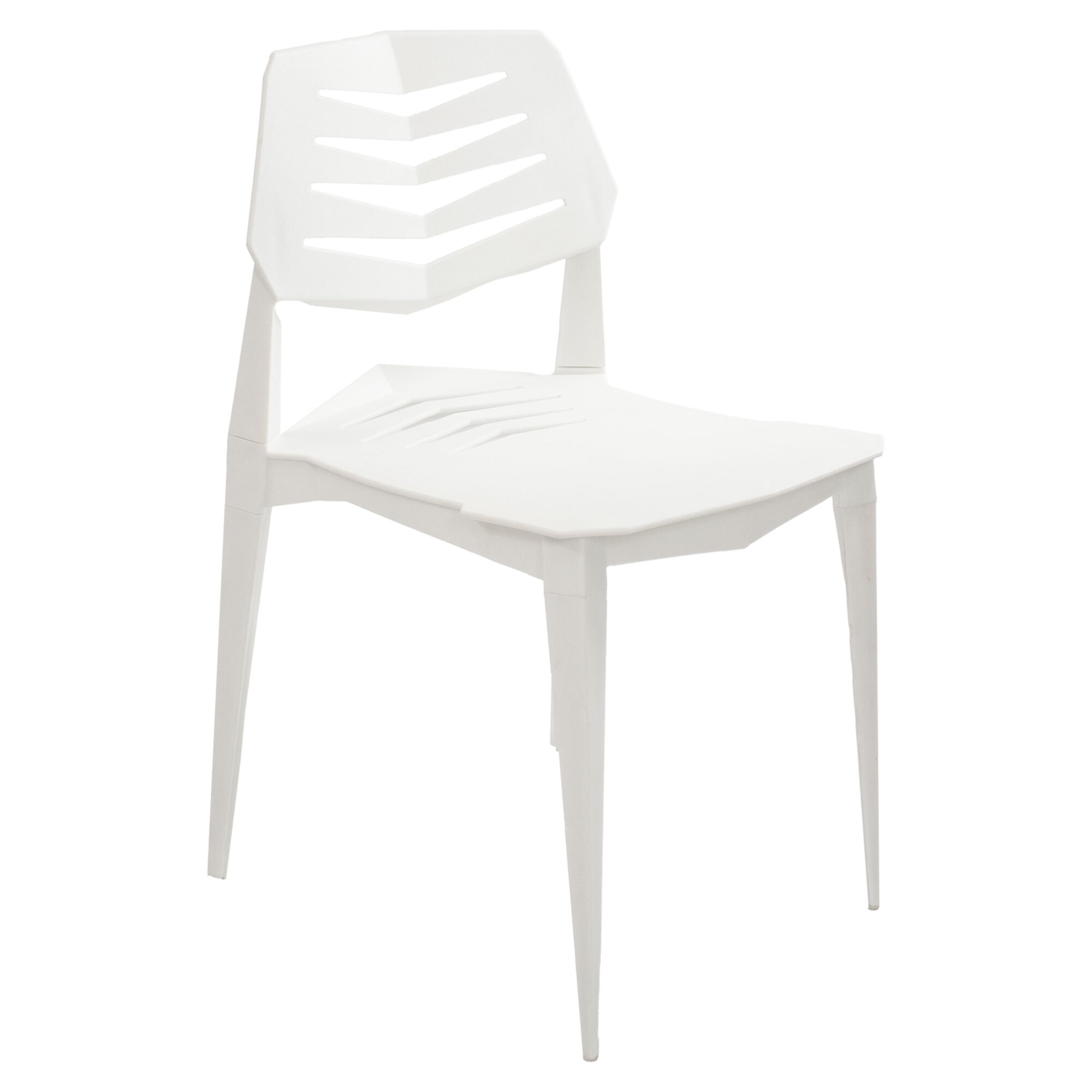 Sunnydaze Decor Matisse Plastic Dining Chair - 16.5in. Width, Polypropylene, White, Model# SUP-387